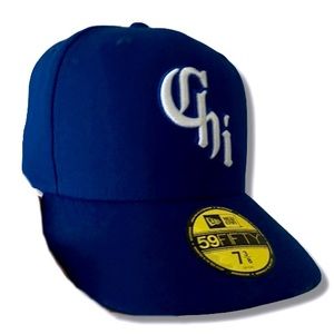 New Era Blue Mens Fitted Hat